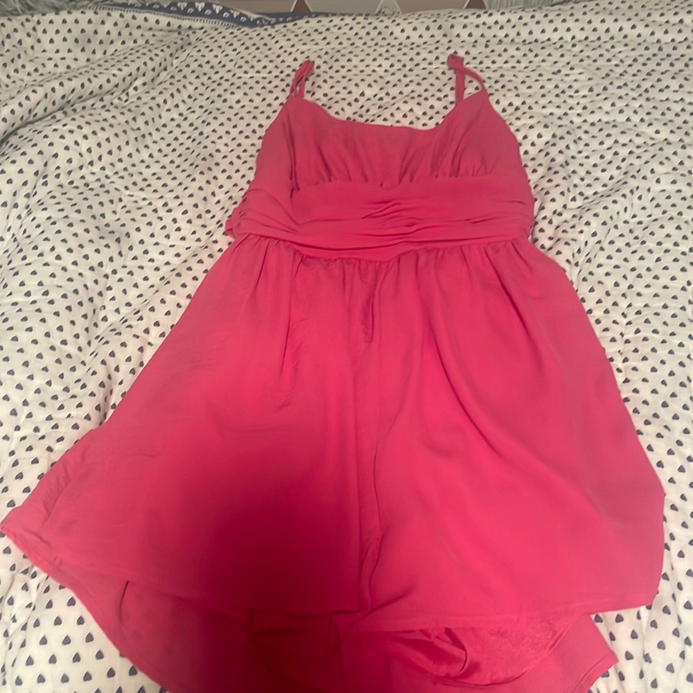 Pink dress/romper size small from DO+BE in like new condition